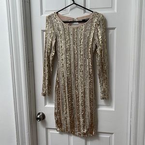 Gold Sequin Dress